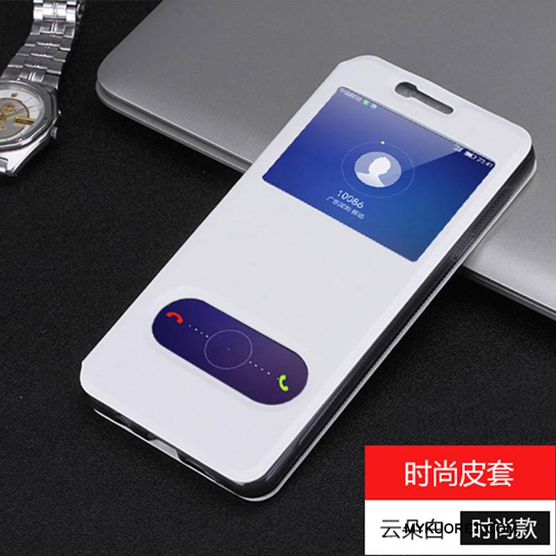 Kuori Samsung Galaxy J7 2015 Suojaus Puhelimen Kuoret Avaa Ikkuna, Kotelo Samsung Galaxy J7 2015 Silikoni Valkoinen