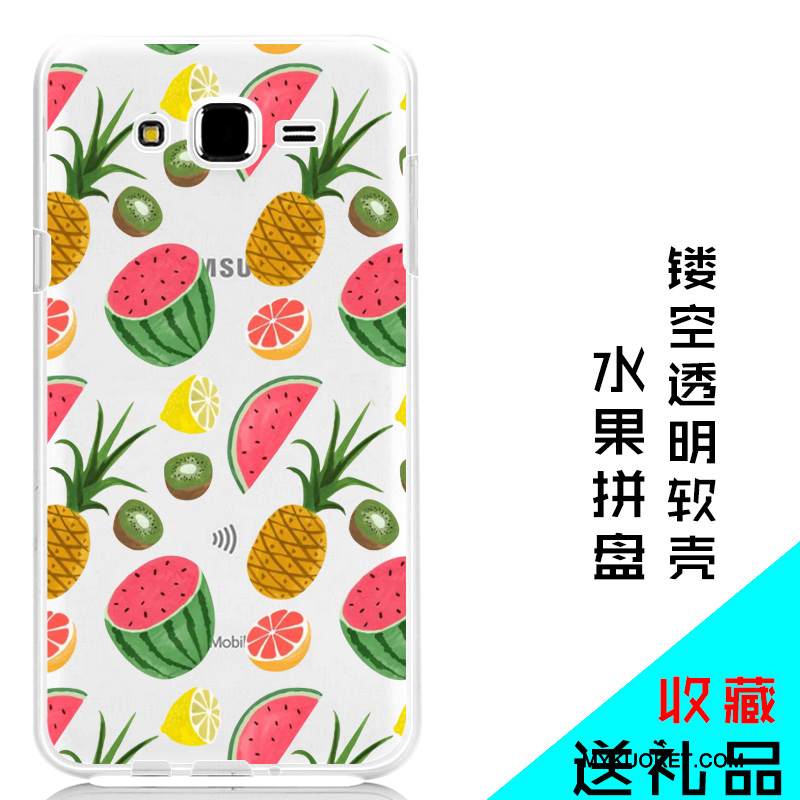 Kuori Samsung Galaxy J7 2015 Suojaus Puhelimen Kuoret Läpinäkyvä, Kotelo Samsung Galaxy J7 2015 Pehmeä Neste