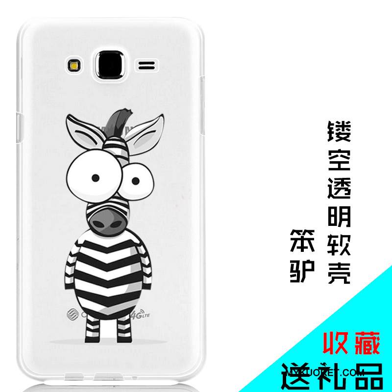 Kuori Samsung Galaxy J7 2015 Suojaus Puhelimen Kuoret Läpinäkyvä, Kotelo Samsung Galaxy J7 2015 Pehmeä Neste