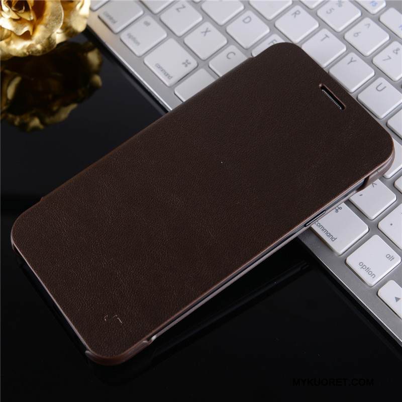 Kuori Samsung Galaxy J7 2015 Suojaus Puhelimen Kuoret Oranssi, Kotelo Samsung Galaxy J7 2015 Nahka Ohut Takakansi