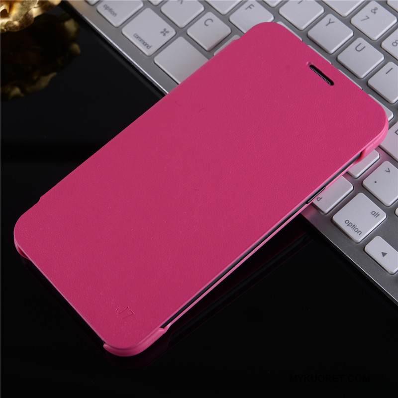 Kuori Samsung Galaxy J7 2015 Suojaus Puhelimen Kuoret Oranssi, Kotelo Samsung Galaxy J7 2015 Nahka Ohut Takakansi