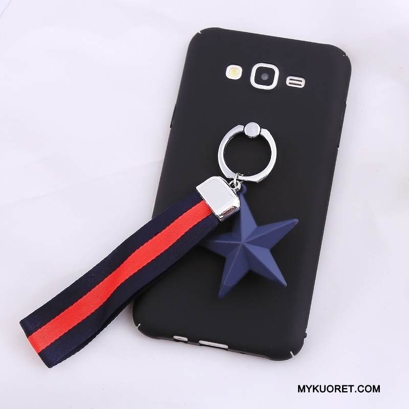 Kuori Samsung Galaxy J7 2015 Suojaus Punainen Puhelimen Kuoret, Kotelo Samsung Galaxy J7 2015 Pesty Suede Trendi