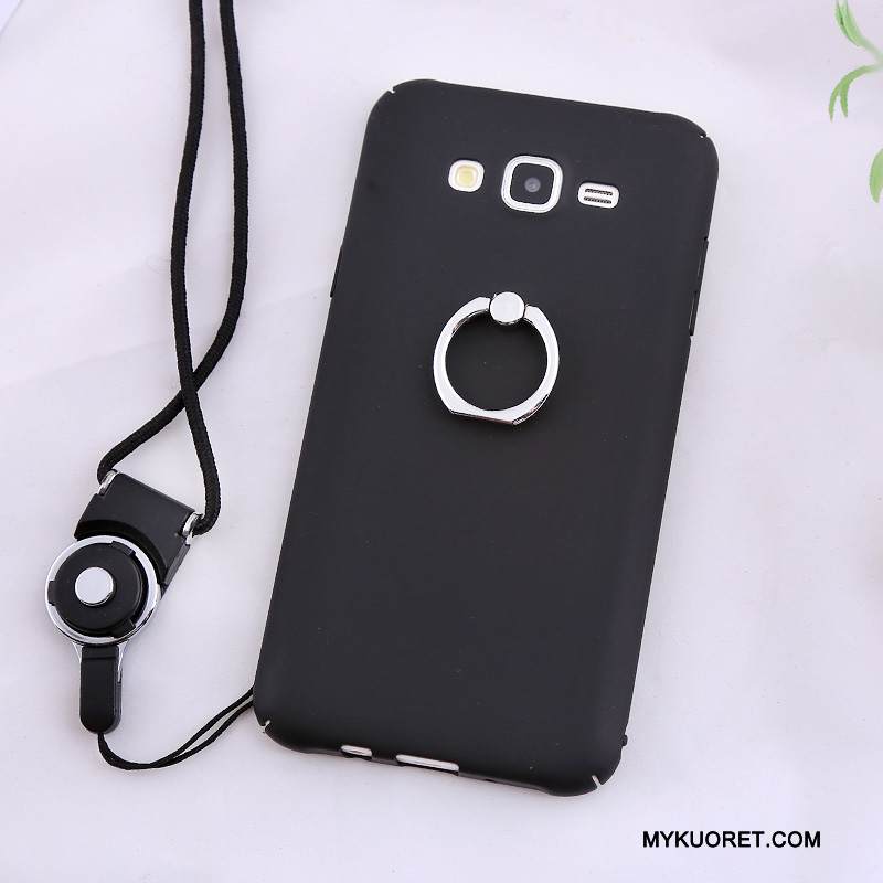 Kuori Samsung Galaxy J7 2015 Suojaus Punainen Puhelimen Kuoret, Kotelo Samsung Galaxy J7 2015 Pesty Suede Trendi