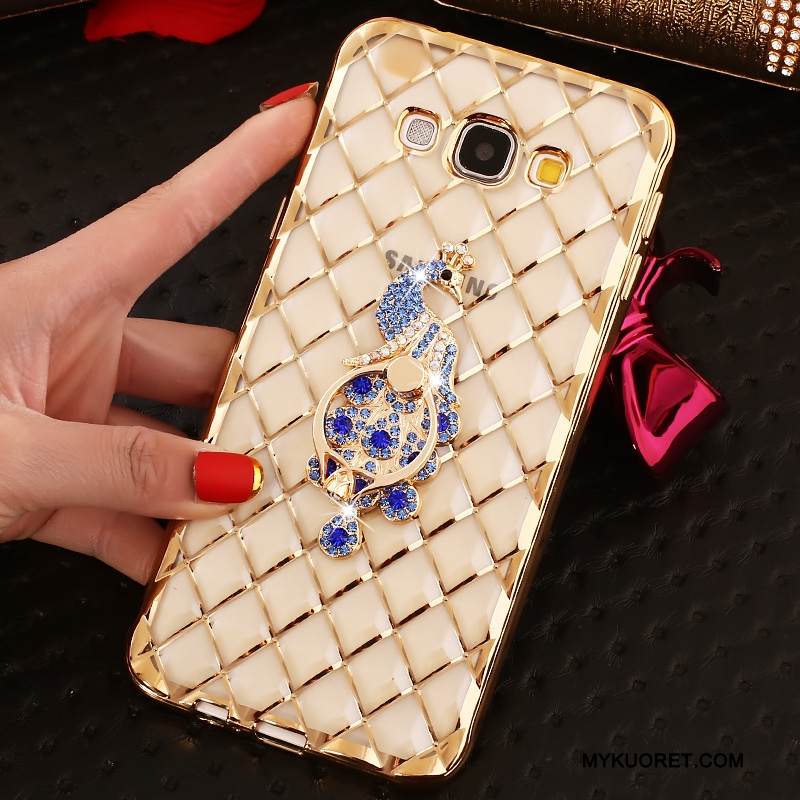 Kuori Samsung Galaxy J7 2016 Laukut Murtumaton Kulta, Kotelo Samsung Galaxy J7 2016 Silikoni Rengas Puhelimen Kuoret