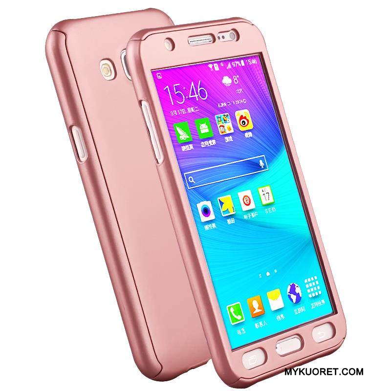 Kuori Samsung Galaxy J7 2016 Laukut Murtumaton Kulta, Kotelo Samsung Galaxy J7 2016 Suojaus Kova Puhelimen Kuoret