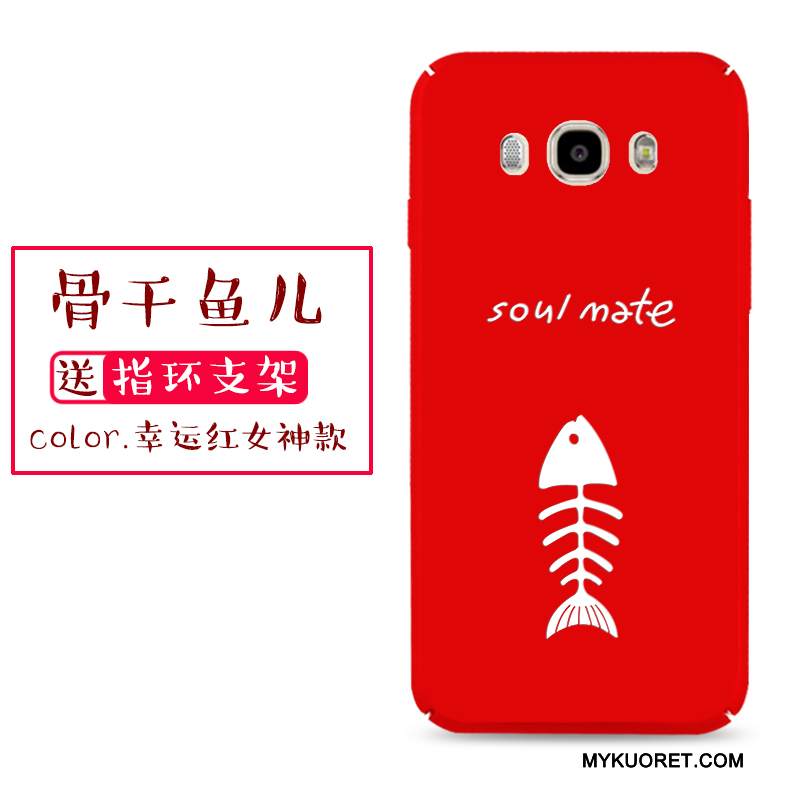 Kuori Samsung Galaxy J7 2016 Laukut Persoonallisuus Murtumaton, Kotelo Samsung Galaxy J7 2016 Luova Pesty Suede Kova