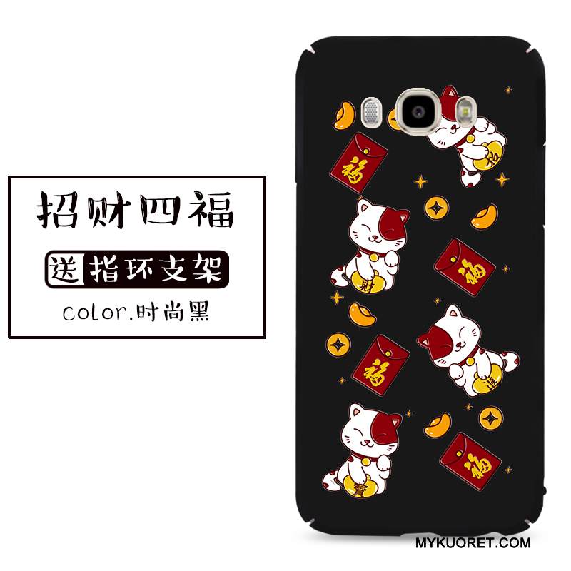 Kuori Samsung Galaxy J7 2016 Laukut Pesty Suede Ihana, Kotelo Samsung Galaxy J7 2016 Monivärinen Kova Joulu