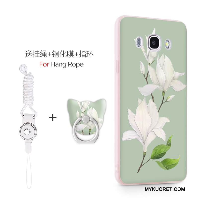 Kuori Samsung Galaxy J7 2016 Laukut Pesty Suede Puhelimen Kuoret, Kotelo Samsung Galaxy J7 2016 Suojaus Persoonallisuus Vaalean