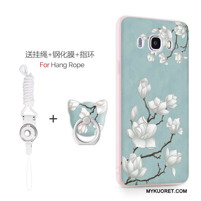 Kuori Samsung Galaxy J7 2016 Laukut Pesty Suede Puhelimen Kuoret, Kotelo Samsung Galaxy J7 2016 Suojaus Persoonallisuus Vaalean