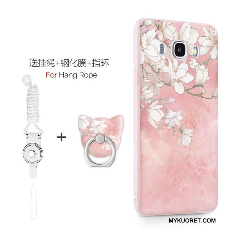 Kuori Samsung Galaxy J7 2016 Laukut Pesty Suede Puhelimen Kuoret, Kotelo Samsung Galaxy J7 2016 Suojaus Persoonallisuus Vaalean