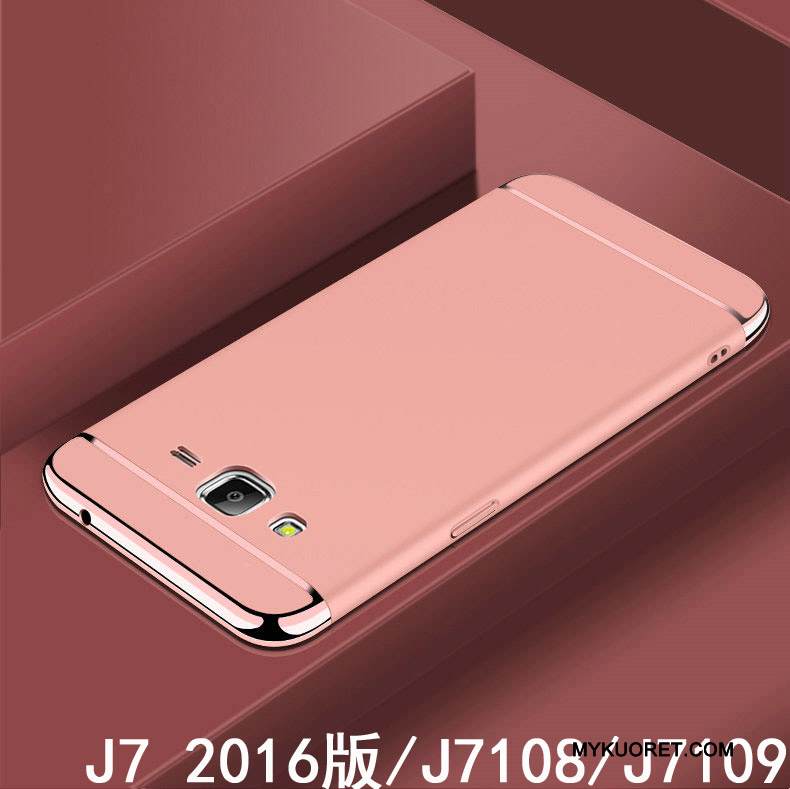Kuori Samsung Galaxy J7 2016 Laukut Puhelimen Kuoret Punainen, Kotelo Samsung Galaxy J7 2016 Suojaus Murtumaton