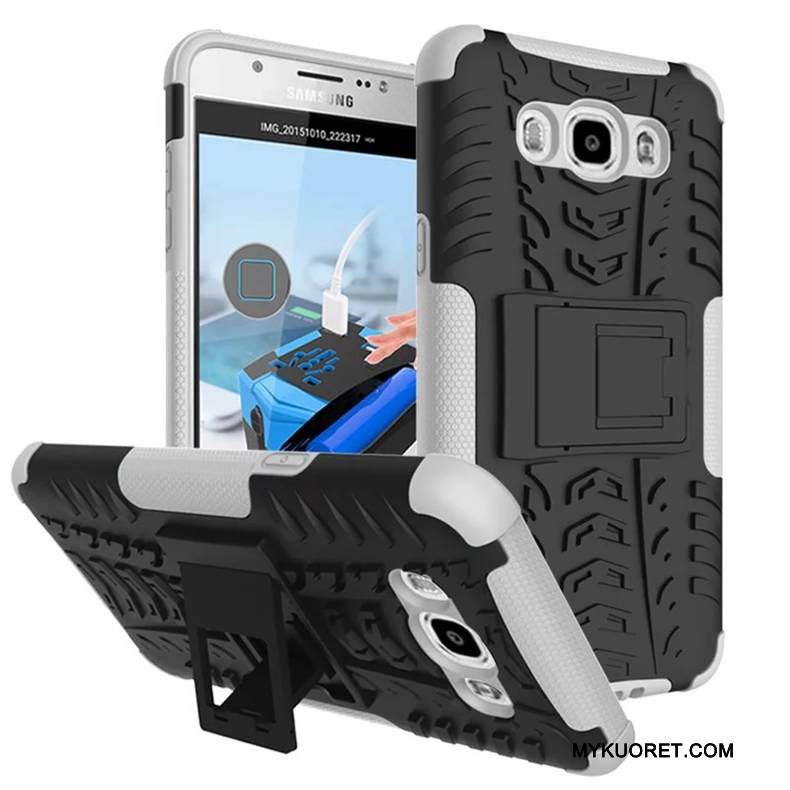 Kuori Samsung Galaxy J7 2016 Laukut Puhelimen Kuoret Suuntaus, Kotelo Samsung Galaxy J7 2016 Tuki Vihreä