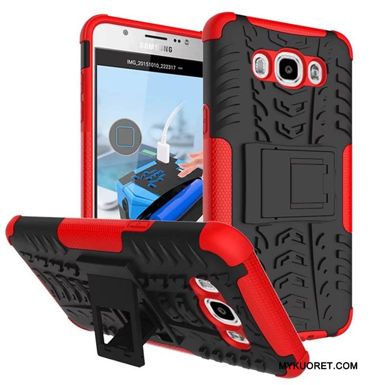 Kuori Samsung Galaxy J7 2016 Laukut Puhelimen Kuoret Suuntaus, Kotelo Samsung Galaxy J7 2016 Tuki Vihreä