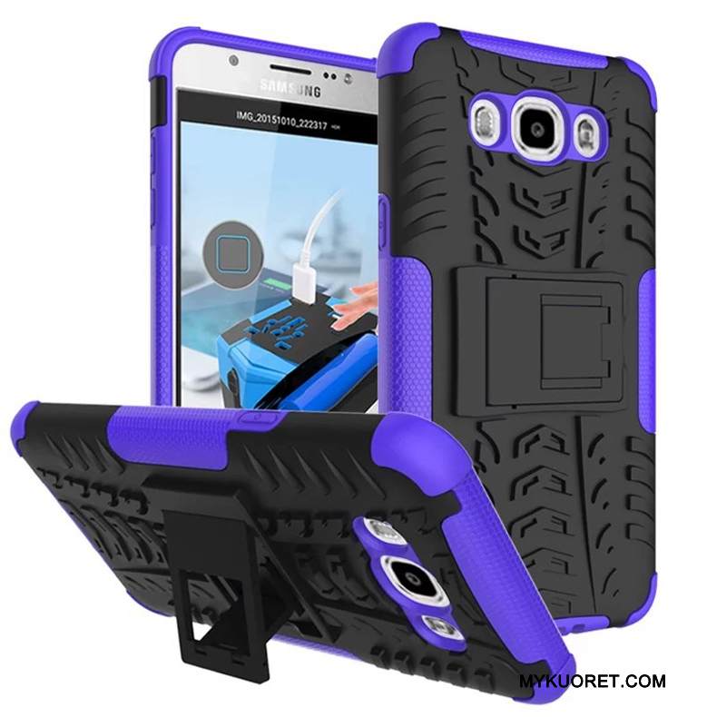 Kuori Samsung Galaxy J7 2016 Laukut Puhelimen Kuoret Suuntaus, Kotelo Samsung Galaxy J7 2016 Tuki Vihreä