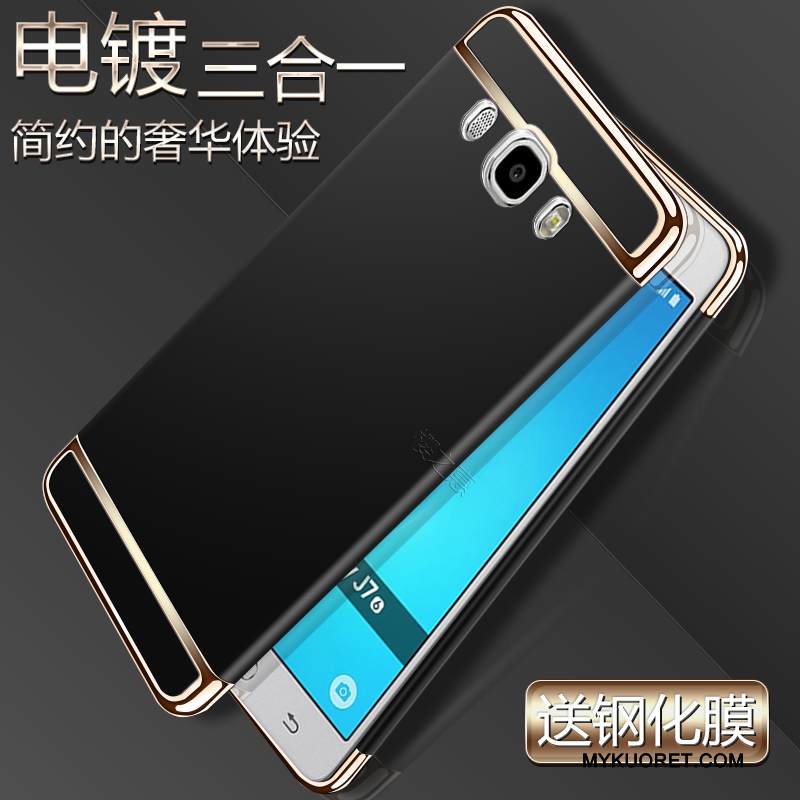 Kuori Samsung Galaxy J7 2016 Laukut Punainen Kulta, Kotelo Samsung Galaxy J7 2016 Suojaus Pinnoitus Puhelimen Kuoret