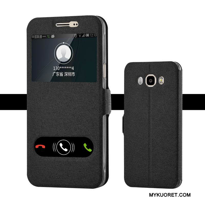 Kuori Samsung Galaxy J7 2016 Nahka Jauhe Trendi, Kotelo Samsung Galaxy J7 2016 Suojaus Puhelimen Kuoret