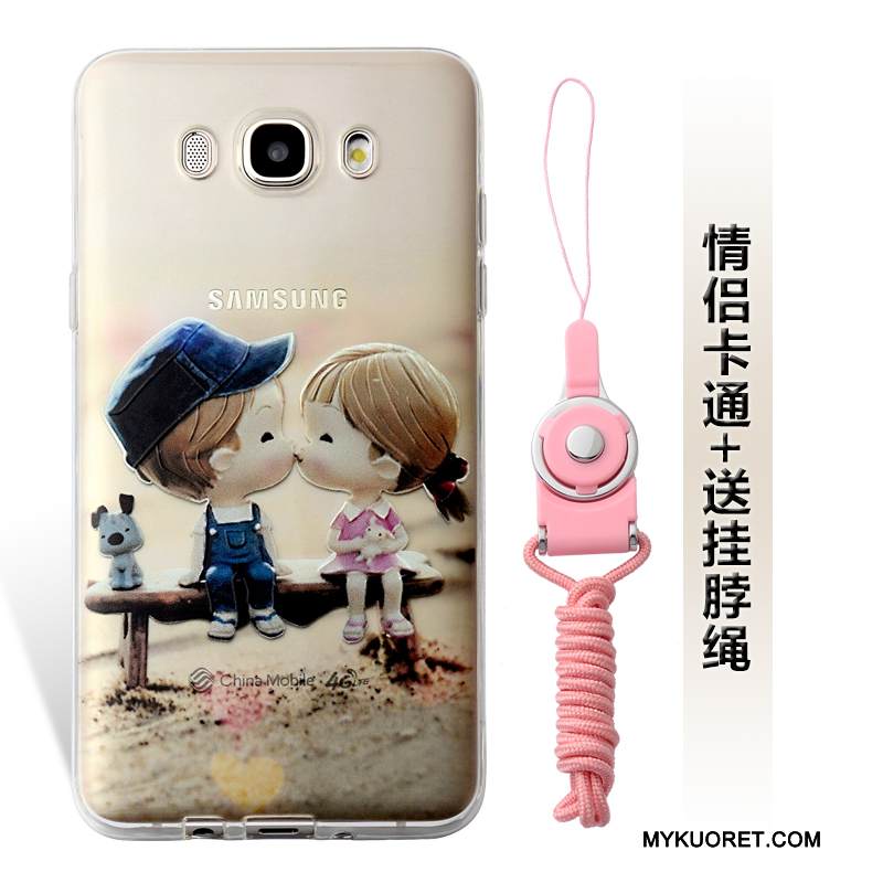 Kuori Samsung Galaxy J7 2016 Pehmeä Neste Vihreä Puhelimen Kuoret, Kotelo Samsung Galaxy J7 2016 Kohokuviointi Ripustettavat Koristeet