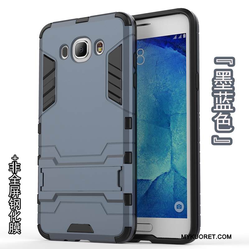 Kuori Samsung Galaxy J7 2016 Silikoni Murtumaton Hopea, Kotelo Samsung Galaxy J7 2016 Pehmeä Neste Puhelimen Kuoret Läpinäkyvä