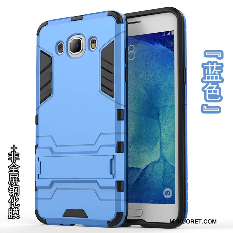 Kuori Samsung Galaxy J7 2016 Silikoni Murtumaton Hopea, Kotelo Samsung Galaxy J7 2016 Pehmeä Neste Puhelimen Kuoret Läpinäkyvä