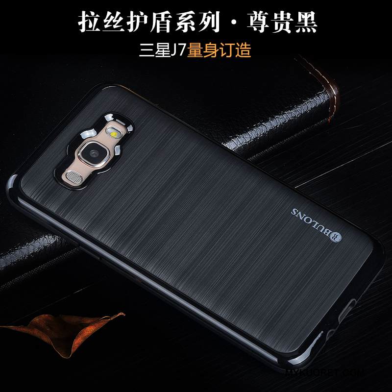 Kuori Samsung Galaxy J7 2016 Silikoni Murtumaton Puhelimen Kuoret, Kotelo Samsung Galaxy J7 2016 Laukut Trendi Punainen