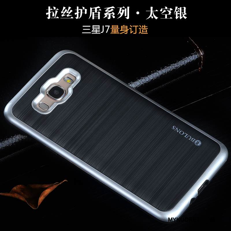 Kuori Samsung Galaxy J7 2016 Silikoni Murtumaton Puhelimen Kuoret, Kotelo Samsung Galaxy J7 2016 Laukut Trendi Punainen