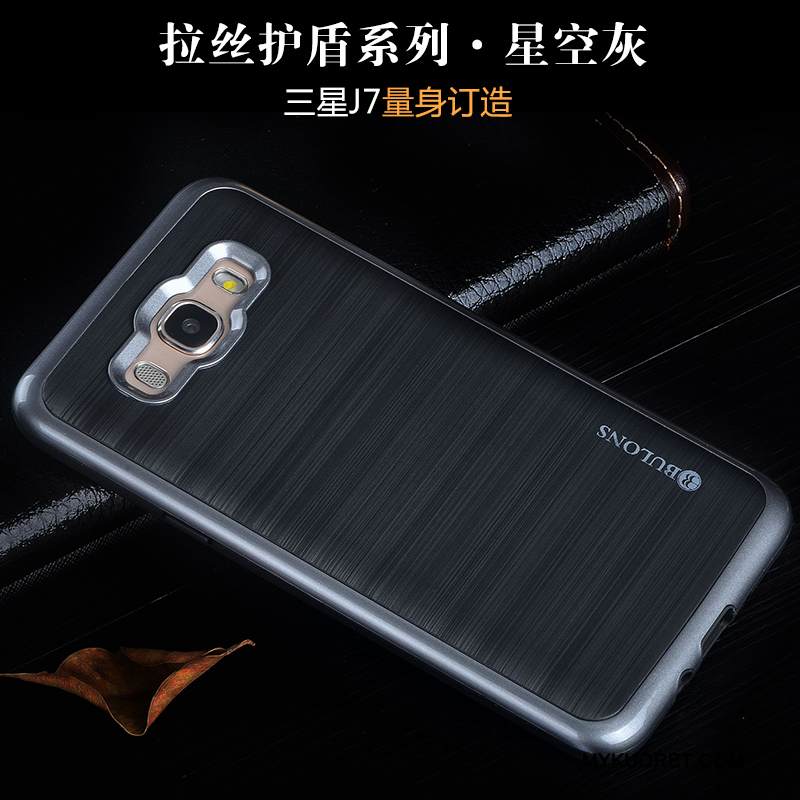 Kuori Samsung Galaxy J7 2016 Silikoni Murtumaton Puhelimen Kuoret, Kotelo Samsung Galaxy J7 2016 Laukut Trendi Punainen