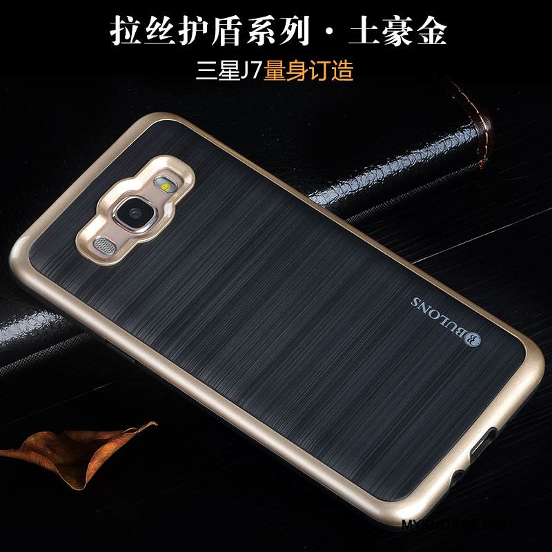 Kuori Samsung Galaxy J7 2016 Silikoni Murtumaton Puhelimen Kuoret, Kotelo Samsung Galaxy J7 2016 Laukut Trendi Punainen