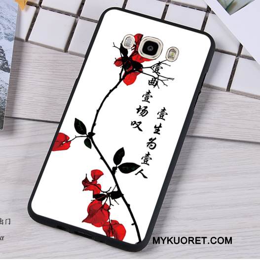 Kuori Samsung Galaxy J7 2016 Silikoni Murtumaton Trendi, Kotelo Samsung Galaxy J7 2016 Pehmeä Neste Tummansininen Puhelimen Kuoret