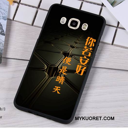 Kuori Samsung Galaxy J7 2016 Silikoni Murtumaton Trendi, Kotelo Samsung Galaxy J7 2016 Pehmeä Neste Tummansininen Puhelimen Kuoret