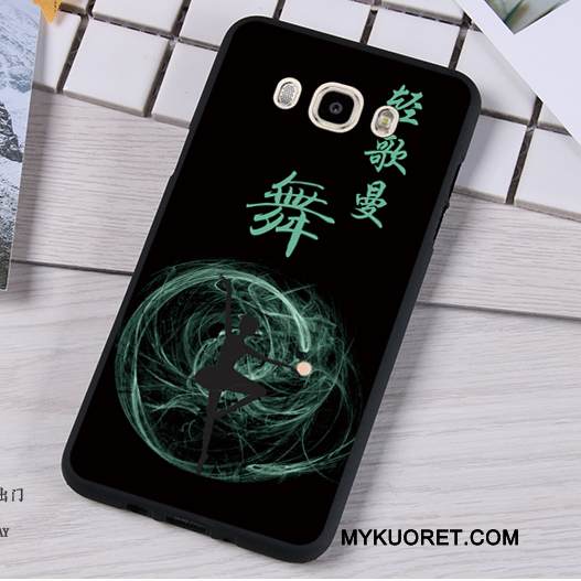 Kuori Samsung Galaxy J7 2016 Silikoni Murtumaton Trendi, Kotelo Samsung Galaxy J7 2016 Pehmeä Neste Tummansininen Puhelimen Kuoret