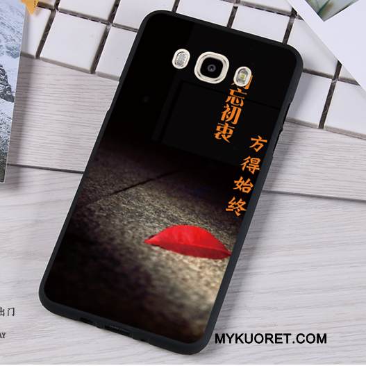 Kuori Samsung Galaxy J7 2016 Silikoni Murtumaton Trendi, Kotelo Samsung Galaxy J7 2016 Pehmeä Neste Tummansininen Puhelimen Kuoret