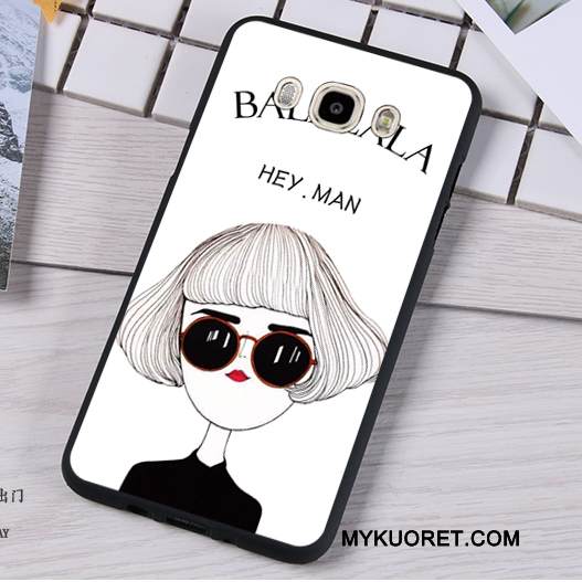 Kuori Samsung Galaxy J7 2016 Silikoni Murtumaton Trendi, Kotelo Samsung Galaxy J7 2016 Pehmeä Neste Tummansininen Puhelimen Kuoret