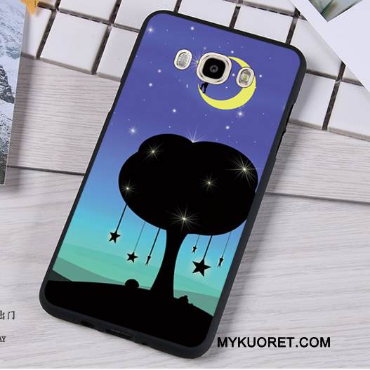 Kuori Samsung Galaxy J7 2016 Silikoni Murtumaton Trendi, Kotelo Samsung Galaxy J7 2016 Pehmeä Neste Tummansininen Puhelimen Kuoret