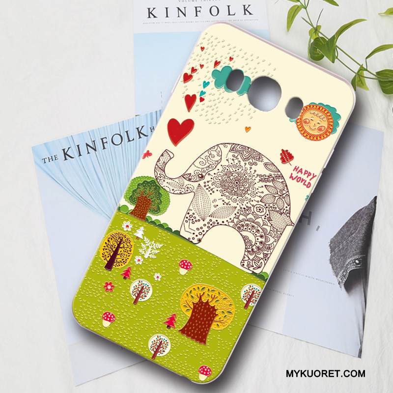 Kuori Samsung Galaxy J7 2016 Silikoni Puhelimen Kuoret Murtumaton, Kotelo Samsung Galaxy J7 2016 Pehmeä Neste Kova Persoonallisuus