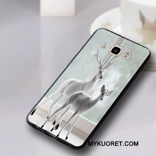 Kuori Samsung Galaxy J7 2016 Silikoni Tummansininen Trendi, Kotelo Samsung Galaxy J7 2016 Pehmeä Neste Murtumaton Puhelimen Kuoret