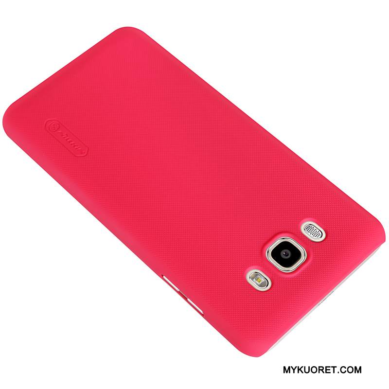 Kuori Samsung Galaxy J7 2016 Suojaus Kova Pesty Suede, Kotelo Samsung Galaxy J7 2016 Valkoinen Puhelimen Kuoret