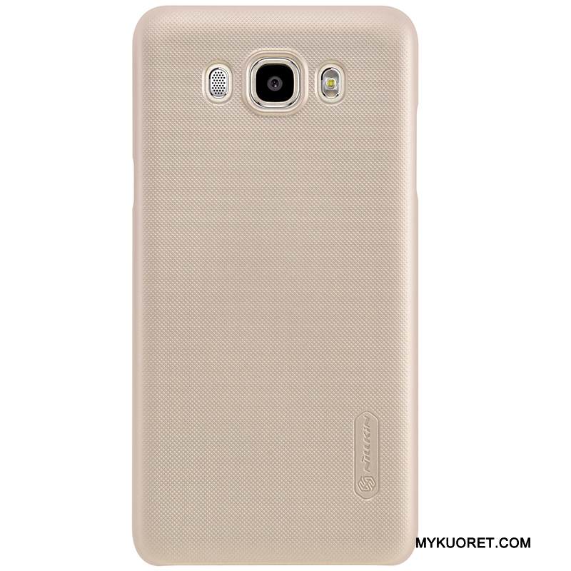 Kuori Samsung Galaxy J7 2016 Suojaus Kova Pesty Suede, Kotelo Samsung Galaxy J7 2016 Valkoinen Puhelimen Kuoret