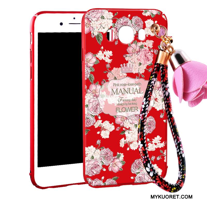 Kuori Samsung Galaxy J7 2016 Suojaus Murtumaton Puhelimen Kuoret, Kotelo Samsung Galaxy J7 2016 Laukut Musta Pesty Suede