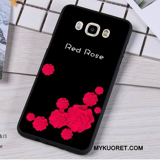 Kuori Samsung Galaxy J7 2016 Suojaus Musta Puhelimen Kuoret, Kotelo Samsung Galaxy J7 2016 Pehmeä Neste Murtumaton