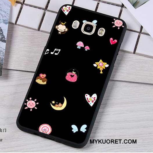 Kuori Samsung Galaxy J7 2016 Suojaus Musta Puhelimen Kuoret, Kotelo Samsung Galaxy J7 2016 Pehmeä Neste Murtumaton