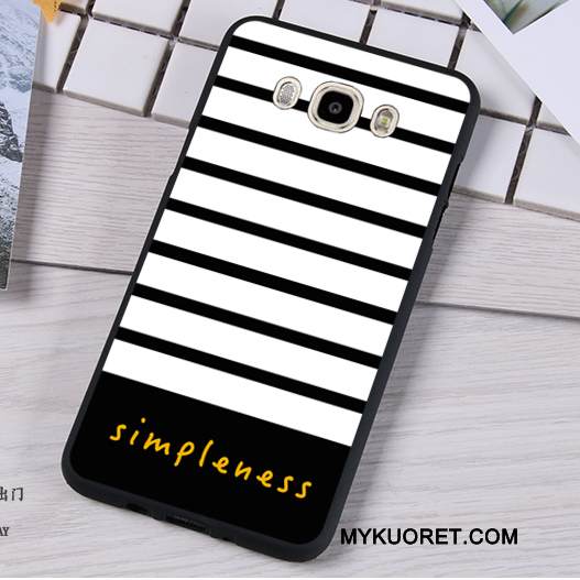 Kuori Samsung Galaxy J7 2016 Suojaus Musta Puhelimen Kuoret, Kotelo Samsung Galaxy J7 2016 Pehmeä Neste Murtumaton