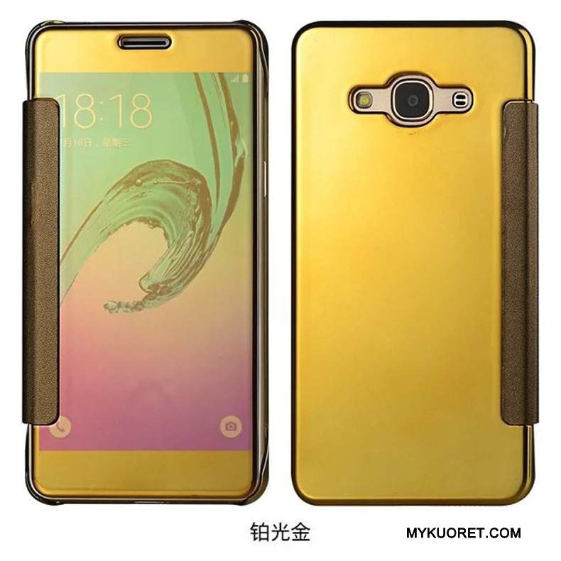 Kuori Samsung Galaxy J7 2016 Suojaus Peili Murtumaton, Kotelo Samsung Galaxy J7 2016 Kuoret Sininen Puhelimen Kuoret