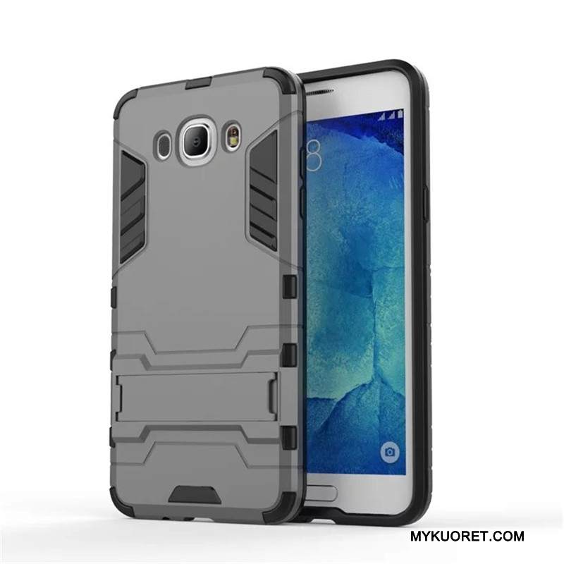 Kuori Samsung Galaxy J7 2016 Suojaus Puhelimen Kuoret Kova, Kotelo Samsung Galaxy J7 2016 Murtumaton Punainen
