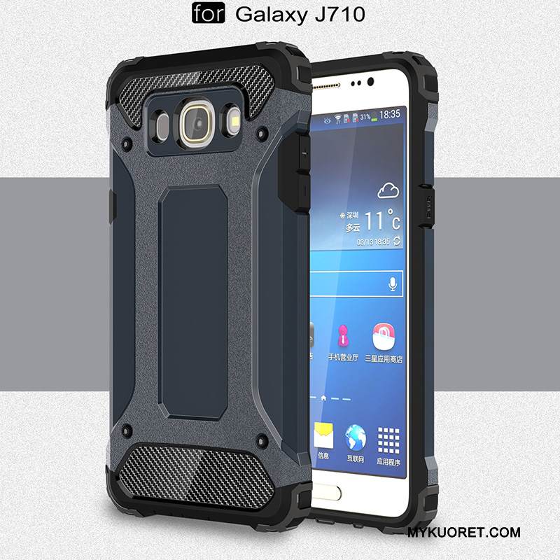 Kuori Samsung Galaxy J7 2016 Suojaus Puhelimen Kuoret Kulta, Kotelo Samsung Galaxy J7 2016 Laukut Murtumaton Trendi