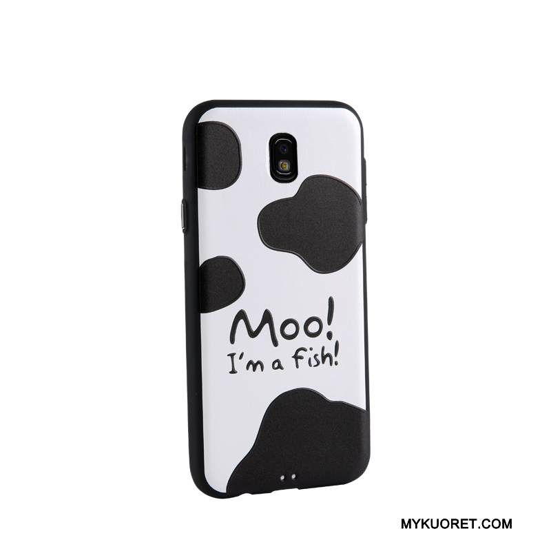 Kuori Samsung Galaxy J7 2017 Kohokuviointi Sininen Puhelimen Kuoret, Kotelo Samsung Galaxy J7 2017 Pehmeä Neste Trendi Liiketoiminta