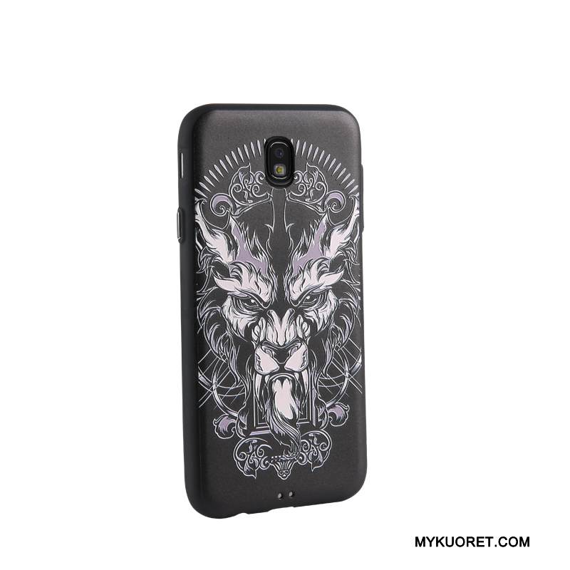 Kuori Samsung Galaxy J7 2017 Kohokuviointi Sininen Puhelimen Kuoret, Kotelo Samsung Galaxy J7 2017 Pehmeä Neste Trendi Liiketoiminta