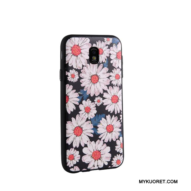 Kuori Samsung Galaxy J7 2017 Kohokuviointi Trendi Liiketoiminta, Kotelo Samsung Galaxy J7 2017 Sarjakuva Sininen Puhelimen Kuoret