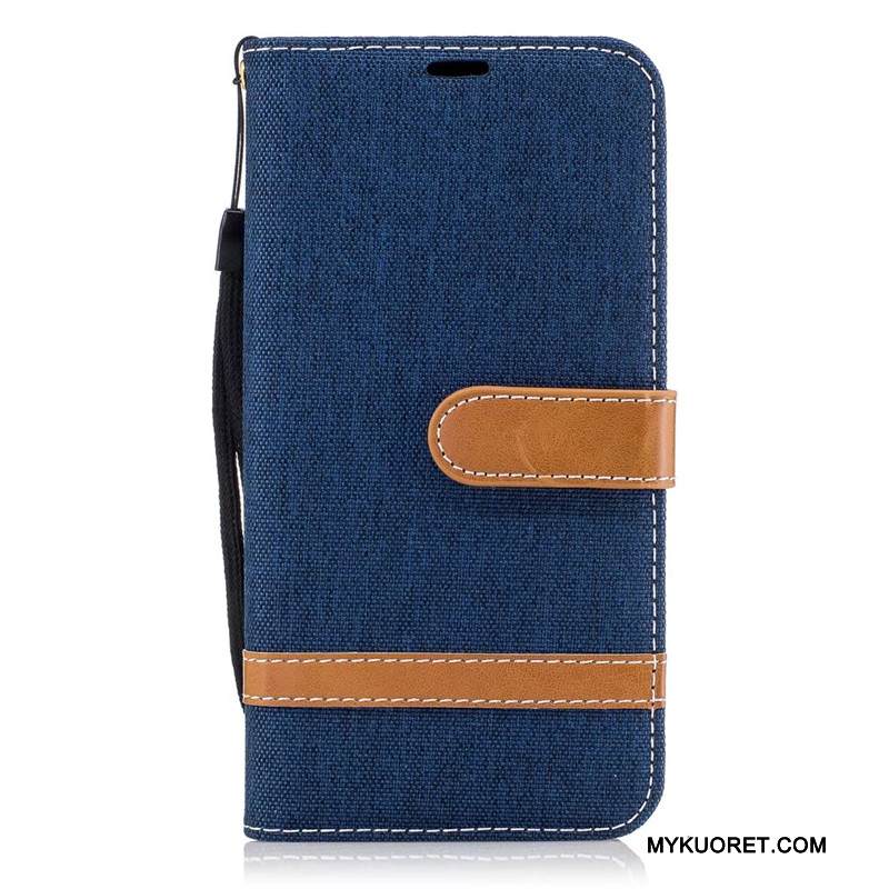 Kuori Samsung Galaxy J7 2017 Laukut Denimi Punainen, Kotelo Samsung Galaxy J7 2017 Suojaus