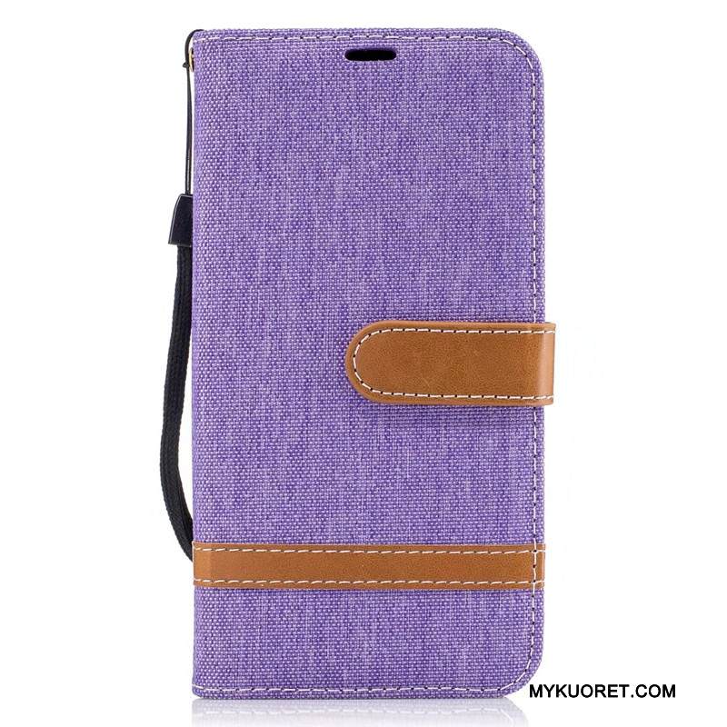 Kuori Samsung Galaxy J7 2017 Laukut Denimi Punainen, Kotelo Samsung Galaxy J7 2017 Suojaus