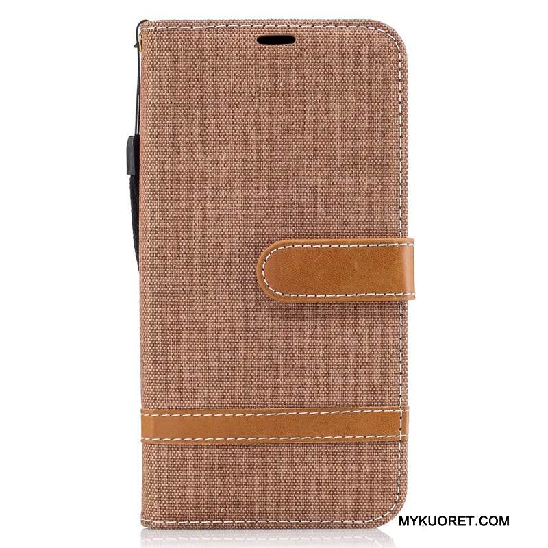 Kuori Samsung Galaxy J7 2017 Laukut Denimi Punainen, Kotelo Samsung Galaxy J7 2017 Suojaus